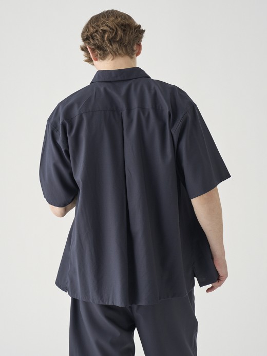 SUPER100’Sトロピカルウール半袖シャツ ｜FB269 詳細画像 NO3(L03620FB269_ネイビー) 6