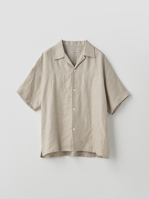 リネンオープンカラー半袖シャツ ｜FB277 詳細画像 NO1(L03620FB277_ナチュラル) 2