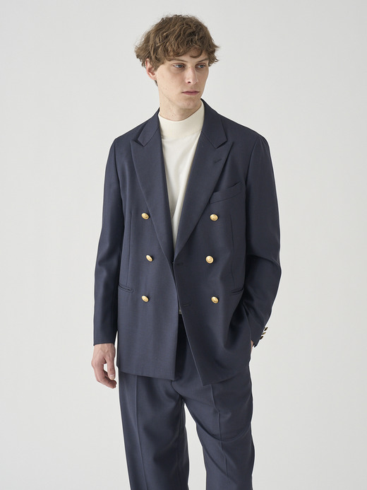 バーズアイダブルブレストジャケット ｜FJ251 詳細画像 NO1(L03620FJ251_ネイビー) 4