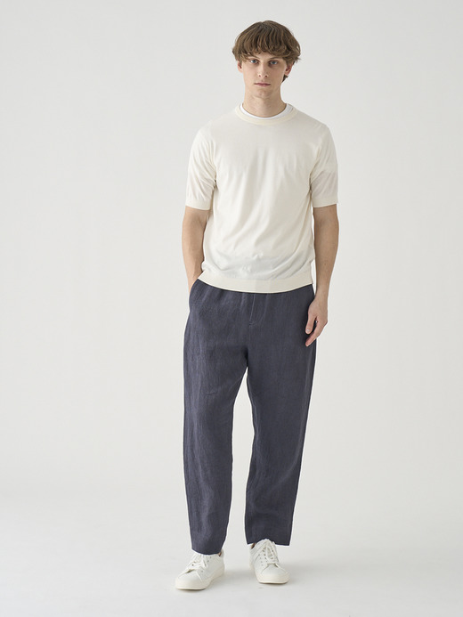 リネンジャガード イージーパンツ ｜FP255 詳細画像 NO1(L03620FP255_ネイビー) 1