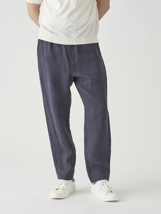 リネンジャガード イージーパンツ ｜FP255 詳細画像 NO1(L03620FP255_ネイビー) 4