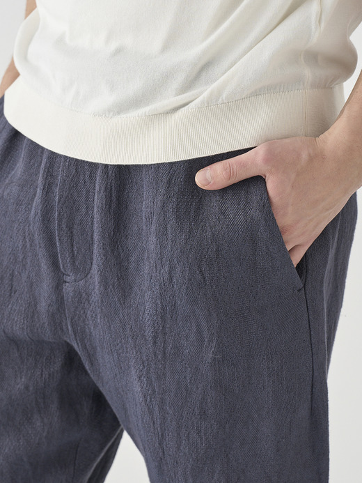 リネンジャガード イージーパンツ ｜FP255 詳細画像 NO1(L03620FP255_ネイビー) 7