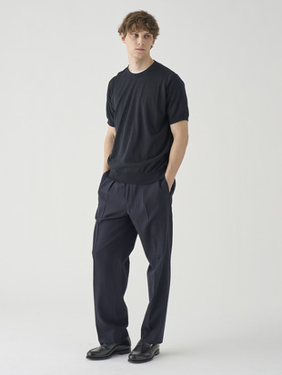 ウォッシュドウールホップサック　テーパードトラウザー ｜FP260