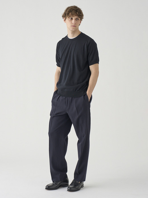 ウォッシュドウールホップサック　テーパードトラウザー ｜FP260 詳細画像 NO1(L03620FP260_ネイビー) 1