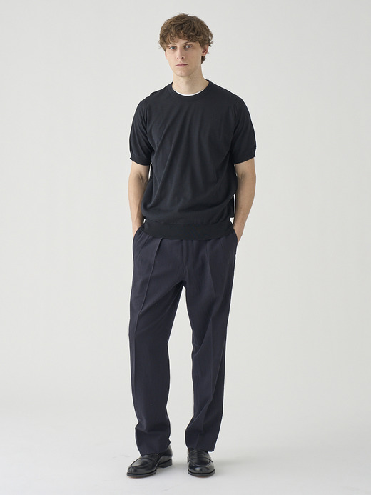 ウォッシュドウールホップサック　テーパードトラウザー ｜FP260 詳細画像 NO1(L03620FP260_ネイビー) 7