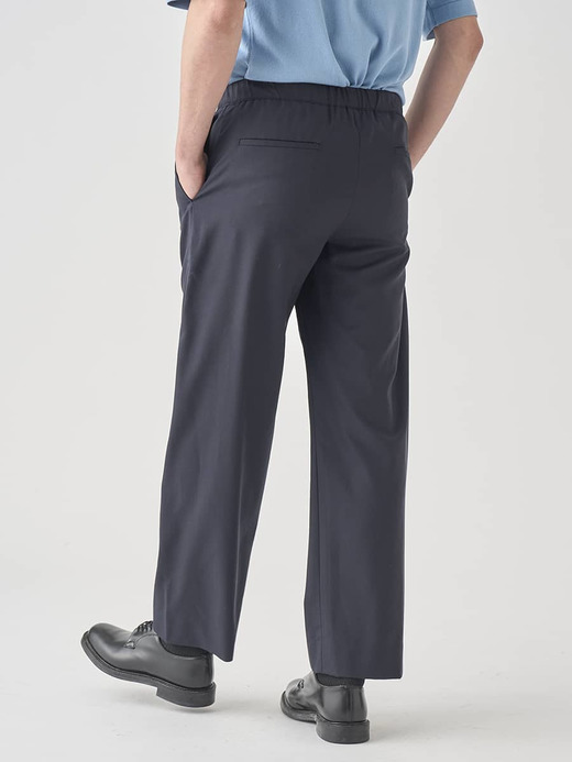 SUPER100’Sトロピカルウールイージーパンツ ｜FP268 詳細画像 NO3(L03620FP268_ネイビー) 6