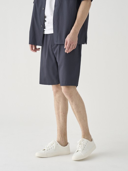 SUPER100’Sトロピカルウールイージーショーツ ｜FP270 詳細画像 NO3(L03620FP270_ネイビー) 6