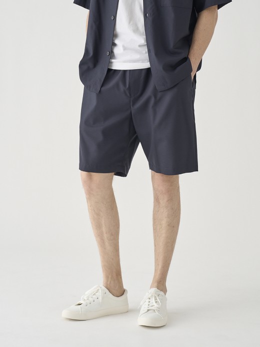 SUPER100’Sトロピカルウールイージーショーツ ｜FP270 詳細画像 NO3(L03620FP270_ネイビー) 7