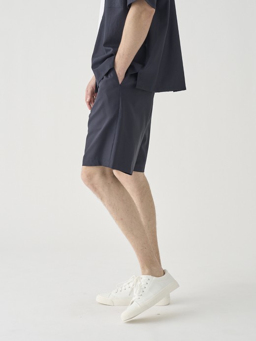 SUPER100’Sトロピカルウールイージーショーツ ｜FP270 詳細画像 NO3(L03620FP270_ネイビー) 8