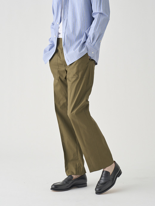 スーピマコットン ブリティッシュアーミーワークパンツ ｜FP278 詳細画像 NO1(L03620FP278_オリーブ) 3