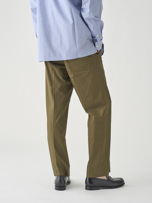 スーピマコットン ブリティッシュアーミーワークパンツ ｜FP278 詳細画像 NO1(L03620FP278_オリーブ) 7
