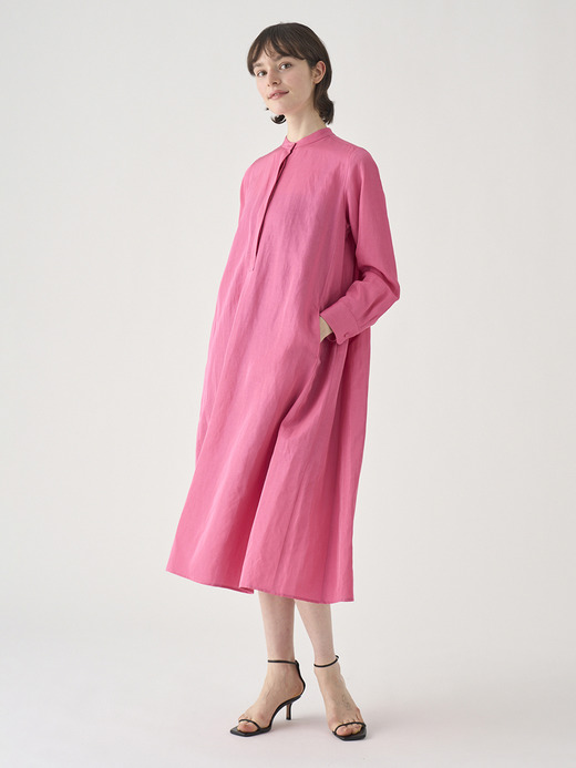 リネン混フレアワンピース ｜FA160 詳細画像 NO2(L03640FA160_ピンク) 5