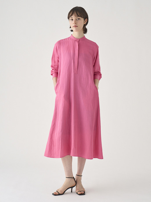 リネン混フレアワンピース ｜FA160 詳細画像 NO2(L03640FA160_ピンク) 7