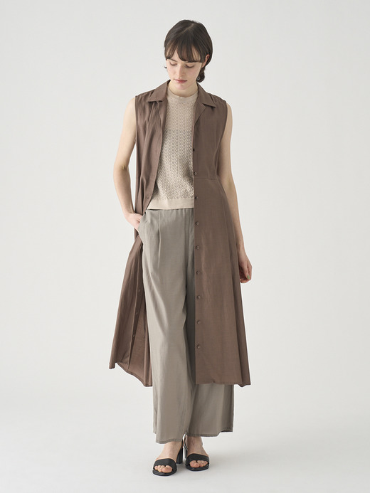 フロントボタンロングシャツワンピース ｜FA176 詳細画像 NO2(L03640FA176_ブラウン) 1