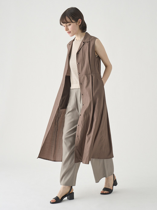 フロントボタンロングシャツワンピース ｜FA176 詳細画像 NO2(L03640FA176_ブラウン) 10