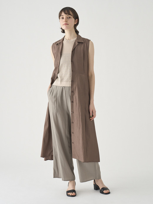 フロントボタンロングシャツワンピース ｜FA176 詳細画像 NO2(L03640FA176_ブラウン) 8