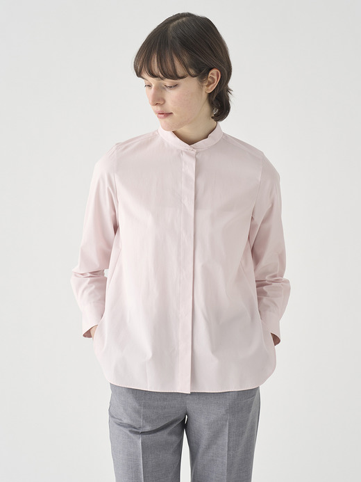 ミニカラー長袖コットンシャツ ｜FB159 詳細画像 NO1(L03640FB159_ピンク) 1