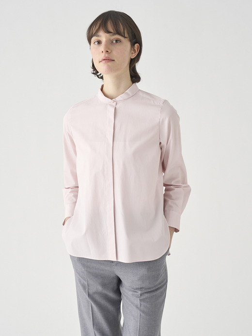 ミニカラー長袖コットンシャツ ｜FB159 詳細画像 NO1(L03640FB159_ピンク) 3