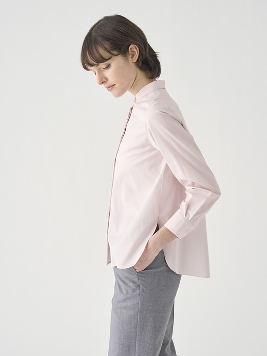 ミニカラー長袖コットンシャツ ｜FB159 詳細画像 NO1(L03640FB159_ピンク) 5