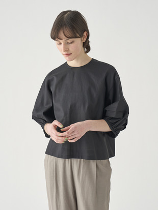 タックボリュームスリーブ７分袖ブラウス ｜FB161