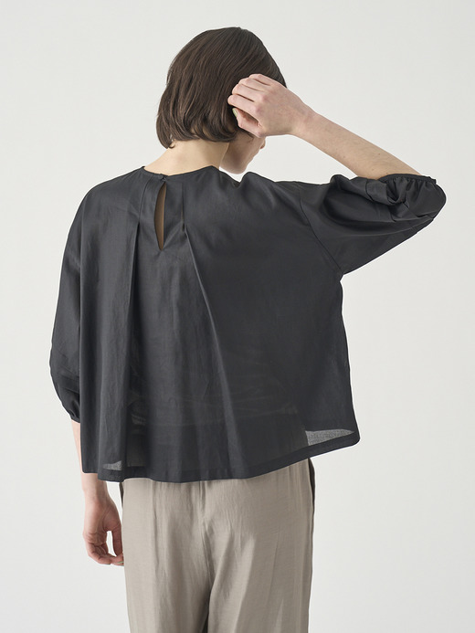 タックボリュームスリーブ７分袖ブラウス ｜FB161 詳細画像 NO2(L03640FB161_ブラック) 7