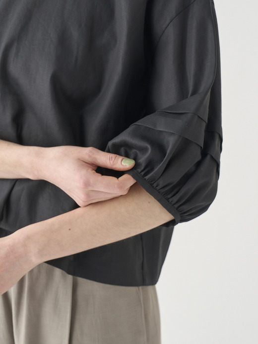 タックボリュームスリーブ７分袖ブラウス ｜FB161 詳細画像 NO2(L03640FB161_ブラック) 8