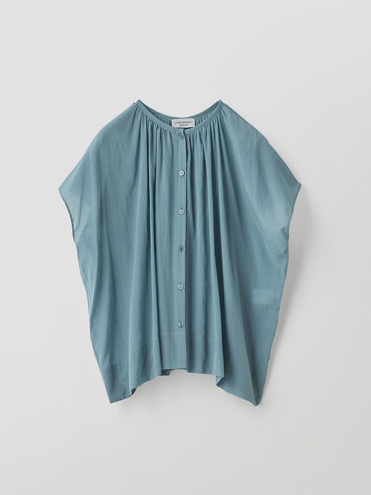 2WAYフレンチスリーブシアーブラウス ｜FB171 詳細画像 NO3(L03640FB171_ブルーグリーン) 2