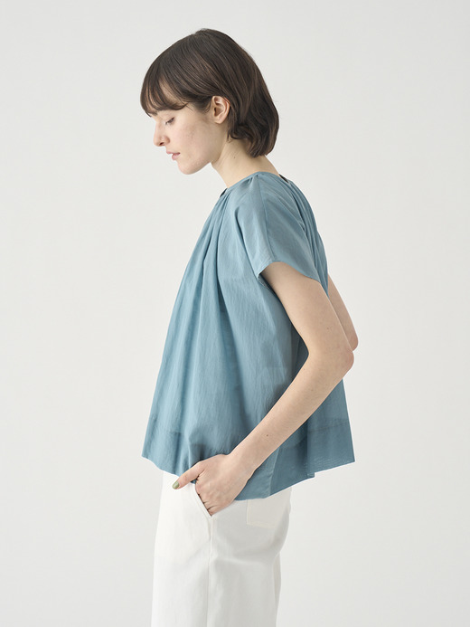 2WAYフレンチスリーブシアーブラウス ｜FB171 詳細画像 NO3(L03640FB171_ブルーグリーン) 5