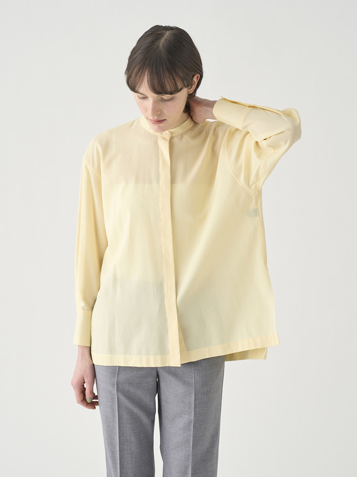 長袖シアーチュニックブラウス ｜FB172 詳細画像 NO1(L03640FB172_イエロー) 3
