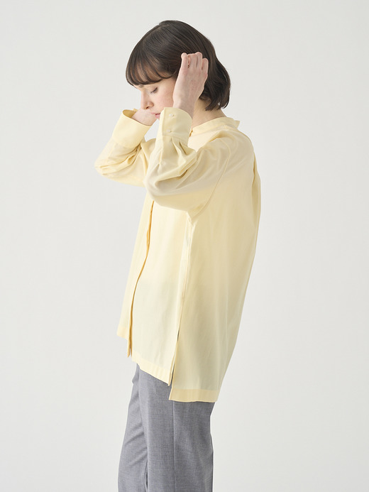長袖シアーチュニックブラウス ｜FB172 詳細画像 NO1(L03640FB172_イエロー) 4