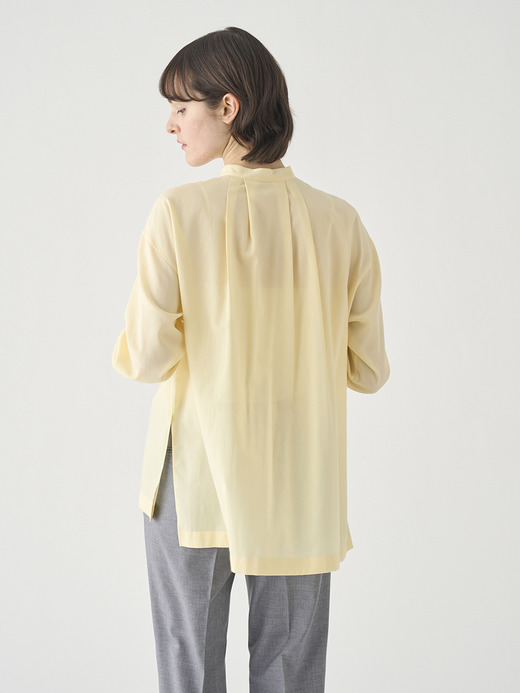 長袖シアーチュニックブラウス ｜FB172 詳細画像 NO1(L03640FB172_イエロー) 6