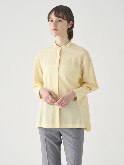 長袖シアーチュニックブラウス ｜FB172 詳細画像 NO1(L03640FB172_イエロー) 8