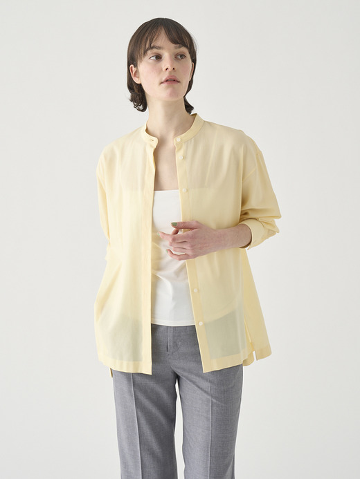 長袖シアーチュニックブラウス ｜FB172 詳細画像 NO1(L03640FB172_イエロー) 9
