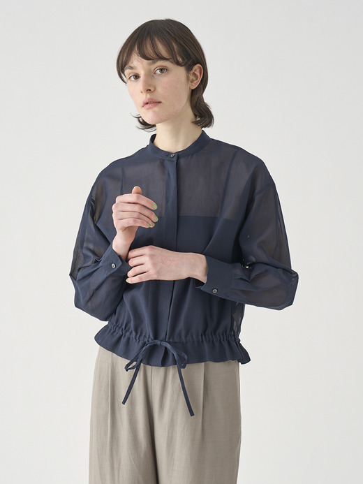 長袖シアードロストブラウス ｜FB175 詳細画像 NO4(L03640FB175_ネイビー) 1