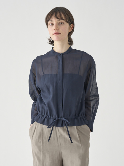 長袖シアードロストブラウス ｜FB175 詳細画像 NO4(L03640FB175_ネイビー) 3