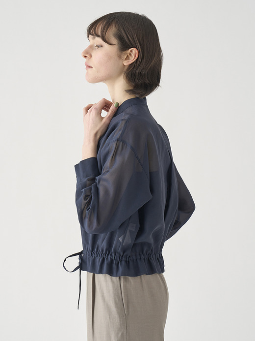 長袖シアードロストブラウス ｜FB175 詳細画像 NO4(L03640FB175_ネイビー) 5