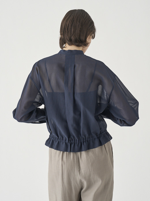 長袖シアードロストブラウス ｜FB175 詳細画像 NO4(L03640FB175_ネイビー) 6