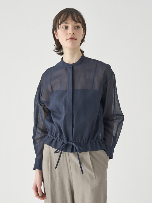 長袖シアードロストブラウス ｜FB175 詳細画像 NO4(L03640FB175_ネイビー) 7