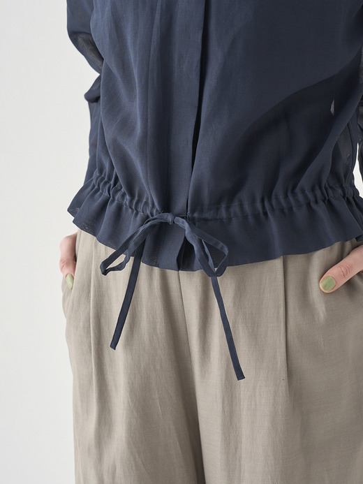 長袖シアードロストブラウス ｜FB175 詳細画像 NO4(L03640FB175_ネイビー) 8