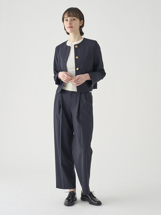 ノーカラー金ボタンジャケット ｜FJ151 詳細画像 NO2(L03640FJ151_ネイビー) 10
