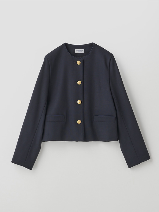ノーカラー金ボタンジャケット ｜FJ151 詳細画像 NO2(L03640FJ151_ネイビー) 2