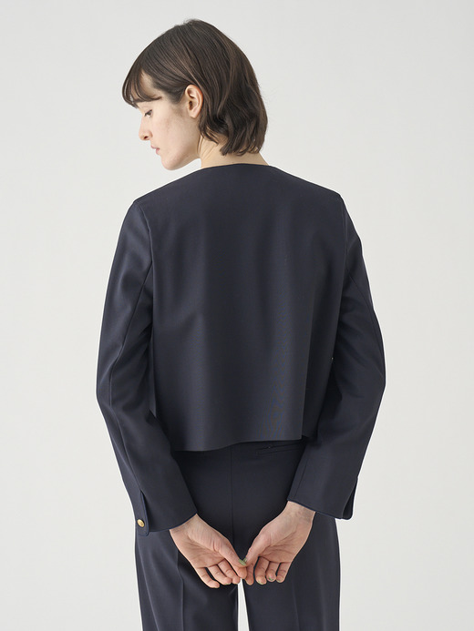 ノーカラー金ボタンジャケット ｜FJ151 詳細画像 NO2(L03640FJ151_ネイビー) 6