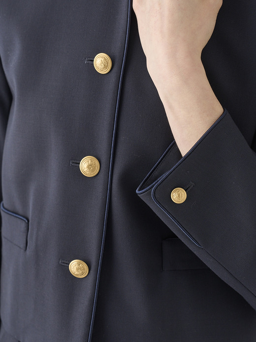 ノーカラー金ボタンジャケット ｜FJ151 詳細画像 NO2(L03640FJ151_ネイビー) 9