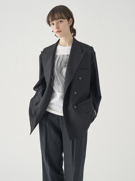 JOHN SMEDLEY×COUTURE D’ADAM 別注オーバーサイズウールジャケット | FJ186 詳細画像 NO1(L03640FJ186_ブラック) 1