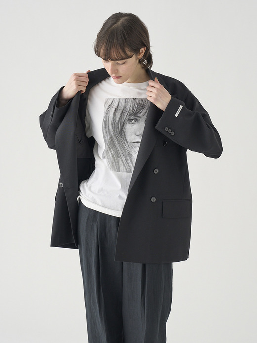 JOHN SMEDLEY×COUTURE D’ADAM 別注オーバーサイズウールジャケット | FJ186 詳細画像 NO1(L03640FJ186_ブラック) 2