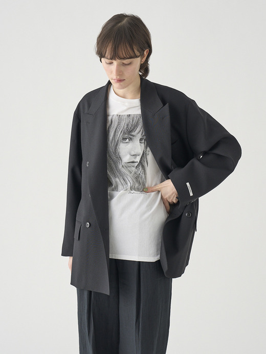 JOHN SMEDLEY×COUTURE D’ADAM 別注オーバーサイズウールジャケット | FJ186 詳細画像 NO1(L03640FJ186_ブラック) 3