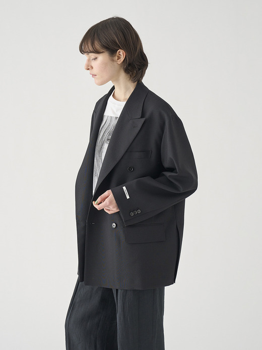 JOHN SMEDLEY×COUTURE D’ADAM 別注オーバーサイズウールジャケット | FJ186 詳細画像 NO1(L03640FJ186_ブラック) 4