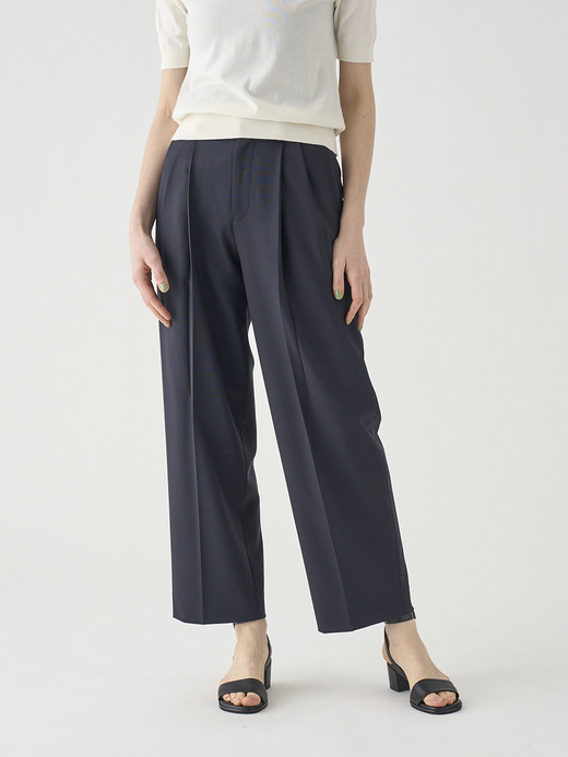 ウールドレープ２タックパンツ ｜FP152 詳細画像 NO2(L03640FP152_ネイビー) 3