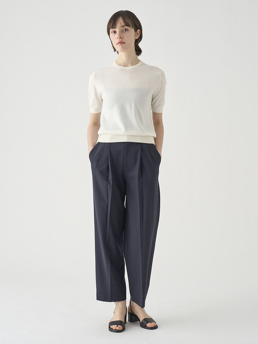ウールドレープ２タックパンツ ｜FP152 詳細画像 NO2(L03640FP152_ネイビー) 6