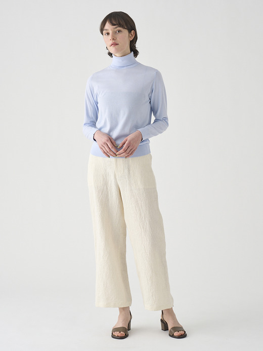 リネンジャガードイージーパンツ ｜FP158 詳細画像 NO1(L03640FP158_ホワイト) 1